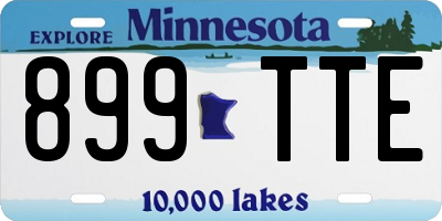 MN license plate 899TTE