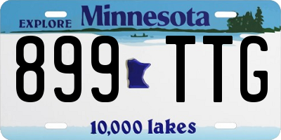 MN license plate 899TTG
