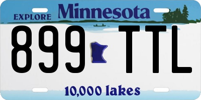 MN license plate 899TTL