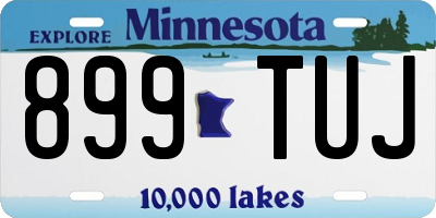 MN license plate 899TUJ