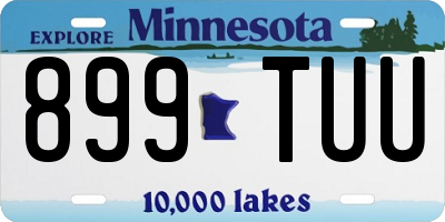 MN license plate 899TUU