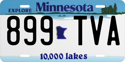 MN license plate 899TVA