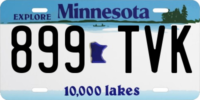 MN license plate 899TVK