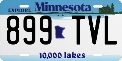 MN license plate 899TVL