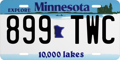 MN license plate 899TWC