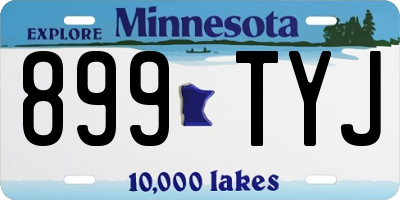 MN license plate 899TYJ