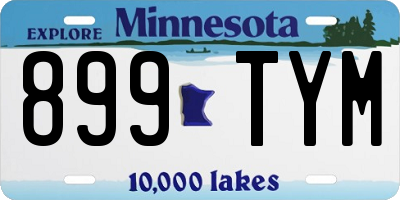 MN license plate 899TYM