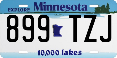 MN license plate 899TZJ