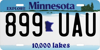 MN license plate 899UAU
