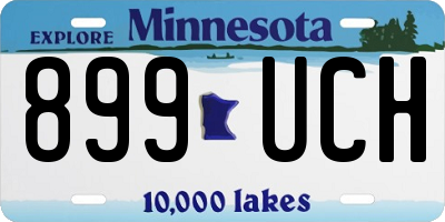 MN license plate 899UCH