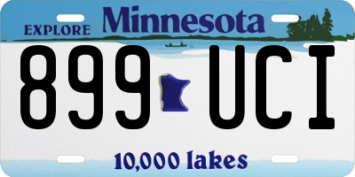 MN license plate 899UCI