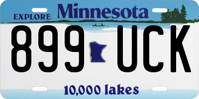 MN license plate 899UCK