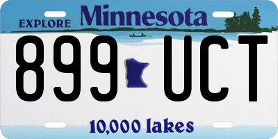 MN license plate 899UCT