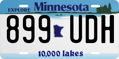 MN license plate 899UDH