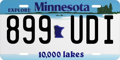MN license plate 899UDI