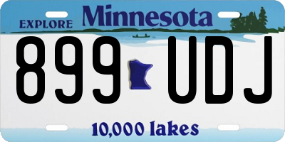 MN license plate 899UDJ