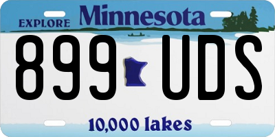 MN license plate 899UDS