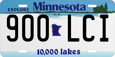 MN license plate 900LCI
