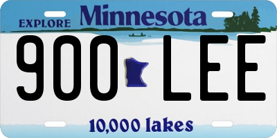 MN license plate 900LEE