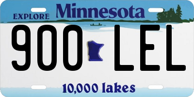 MN license plate 900LEL