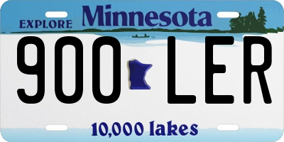 MN license plate 900LER