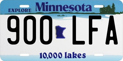 MN license plate 900LFA