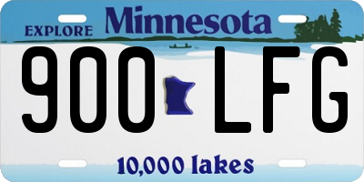 MN license plate 900LFG