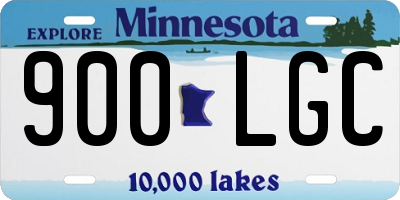 MN license plate 900LGC