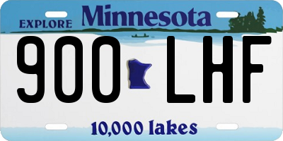 MN license plate 900LHF