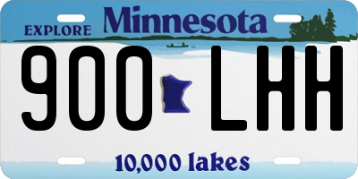 MN license plate 900LHH