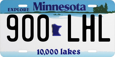 MN license plate 900LHL