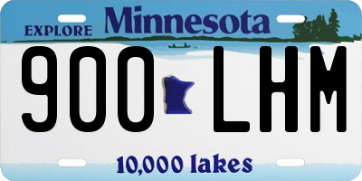 MN license plate 900LHM