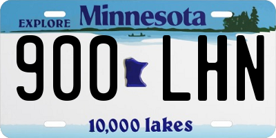 MN license plate 900LHN
