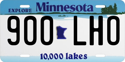 MN license plate 900LHO