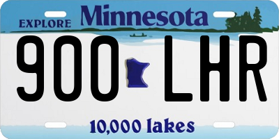 MN license plate 900LHR