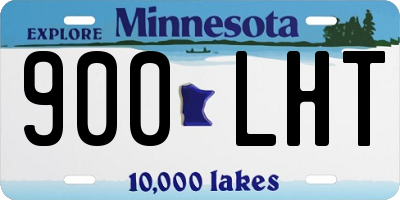 MN license plate 900LHT