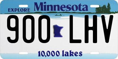 MN license plate 900LHV