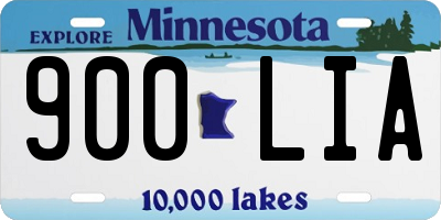 MN license plate 900LIA