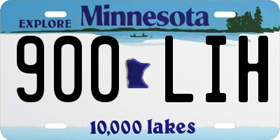 MN license plate 900LIH