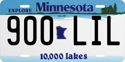 MN license plate 900LIL
