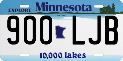 MN license plate 900LJB