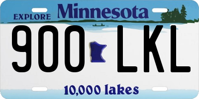 MN license plate 900LKL