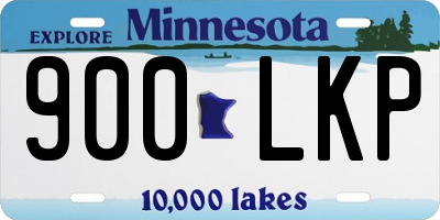 MN license plate 900LKP