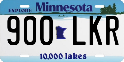 MN license plate 900LKR