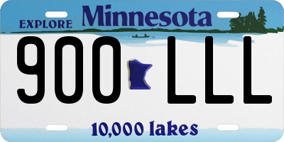 MN license plate 900LLL