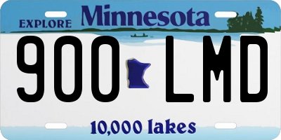 MN license plate 900LMD