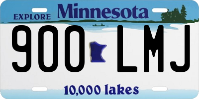 MN license plate 900LMJ