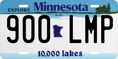 MN license plate 900LMP