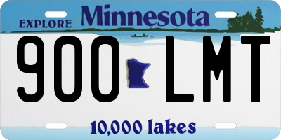 MN license plate 900LMT