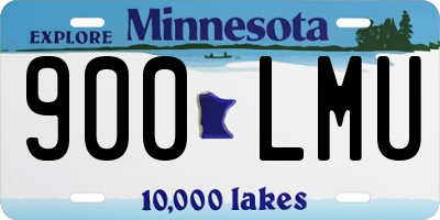 MN license plate 900LMU